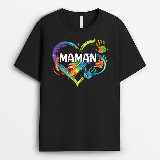 0965AFR2 Cadeau Personnalise T shirt Maman Mamie