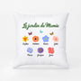 0971PFR2 Cadeau Personnalise Coussin Jardin Mamie Maman