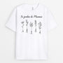 0985AFR2 Cadeau Personnalise T shirt Jardin Maman Mamie