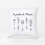 0985PFR1 Cadeau Personnalise Coussin Jardin Maman Mamie