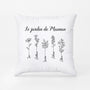 0985PFR2 Cadeau Personnalise Coussin Jardin Maman Mamie