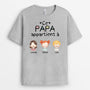 0989AFR2 Cadeau Personnalise T shirt Papy Papa