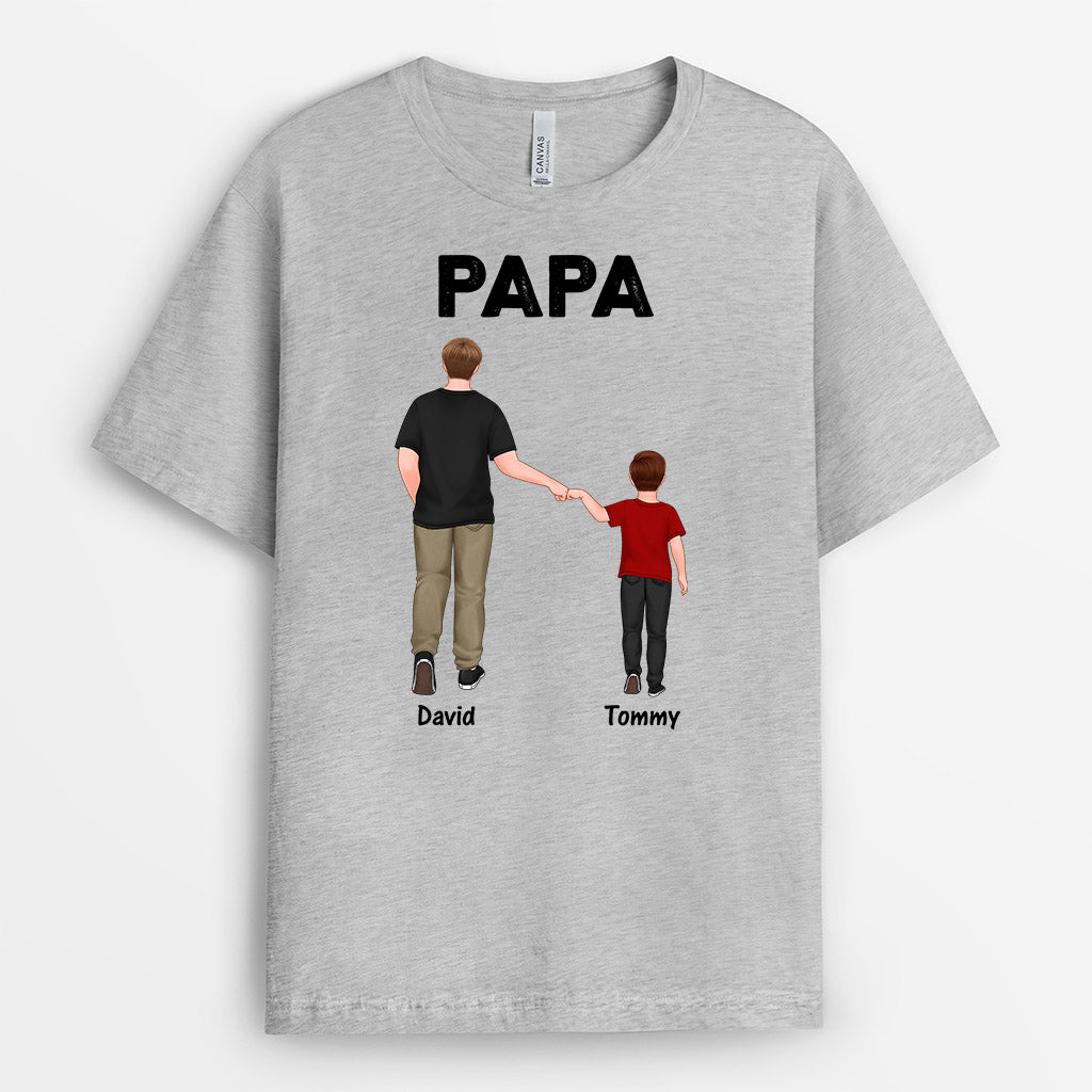 1001AFR1 Cadeau Personnalise T shirt Papa Papy
