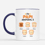 1002MFR2 Cadeau Personnalise Mug Pain Papy Papa