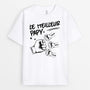 1006AFR2 Cadeau Personnalise T shirt Poing Papy Papa