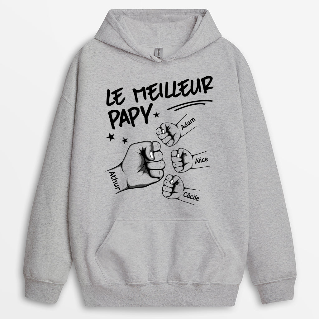 1006AFR2 Cadeau Personnalise T shirt Poing Papy Papa_3750f657 a524 4ce4 8701 09590bae3844