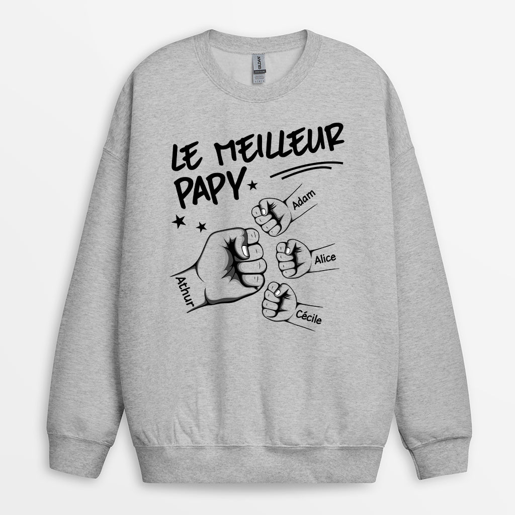 1006AFR2 Cadeau Personnalise T shirt Poing Papy Papa_6f184280 e1b1 4695 bbf4 bcf6c135c1b3