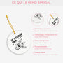 1006OFR4 ornement noel ceramique personnalise papa papi le meilleur papa version monochrome 1006o3v8b