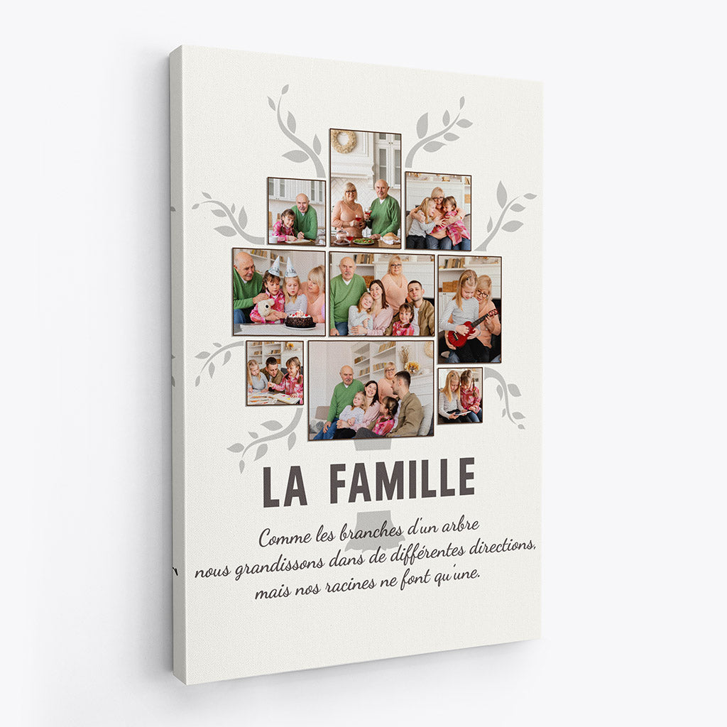 1007CFR2 Cadeau Personnalise Toile Arbre Famille