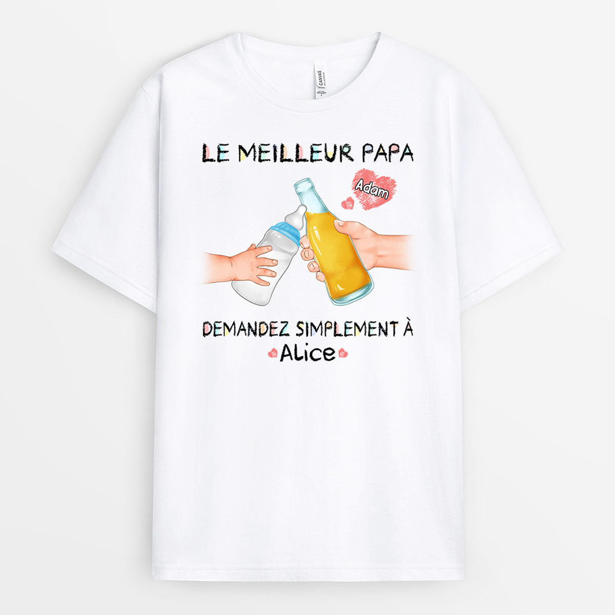 1010AFR1 Cadeau Personnalise T shirt meilleur Papy Papa