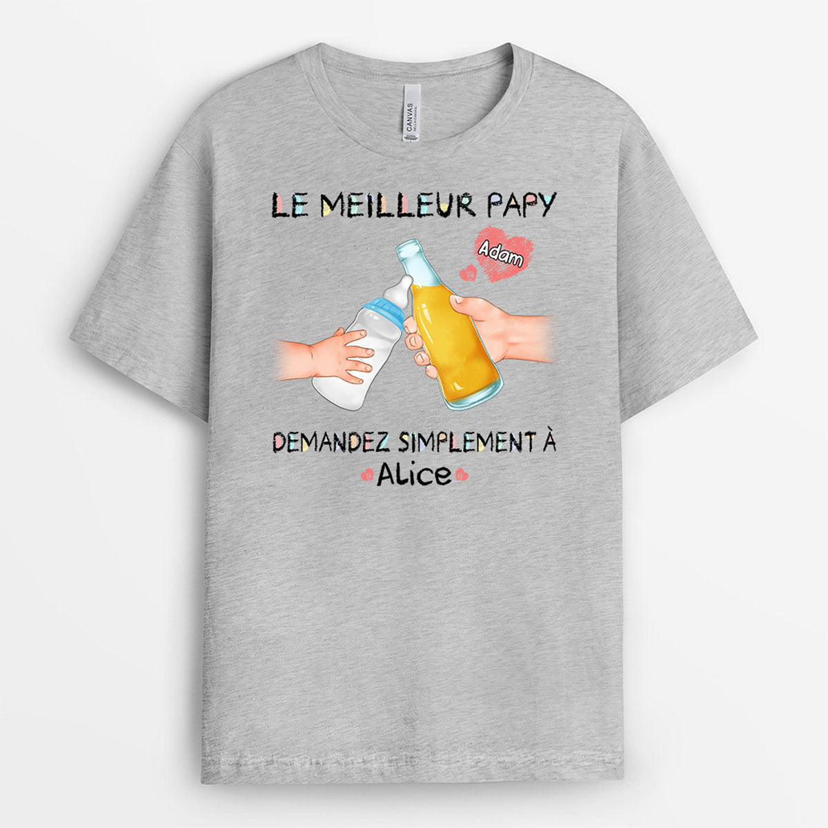 1010AFR2 Cadeau Personnalise T shirt meilleur Papy Papa