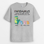 1012AFR2 Cadeau Personnalise T shirt Saurus Papa Papy