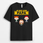 1013AFR1 Cadeau Personnalise T shirt Pere Papy Papa