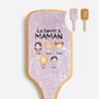 1017AFR1 brosse a cheveux personnalisee en acetate imprimee uv la bande a mamie maman 1017aqct8b