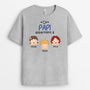 1025AFR2 Cadeau Personnalise T shirt Papa Papi