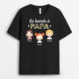 1027AFR1 Cadeau Personnalise T shirt Bande Papa Papi