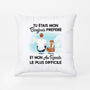 1028PFR1 Cadeau Personnalise Coussin Bonjour Au Revoir Amoureux des chats