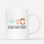1033MFR1 Cadeau Personnalise Mug Coeur Arrete Amoureux des chats