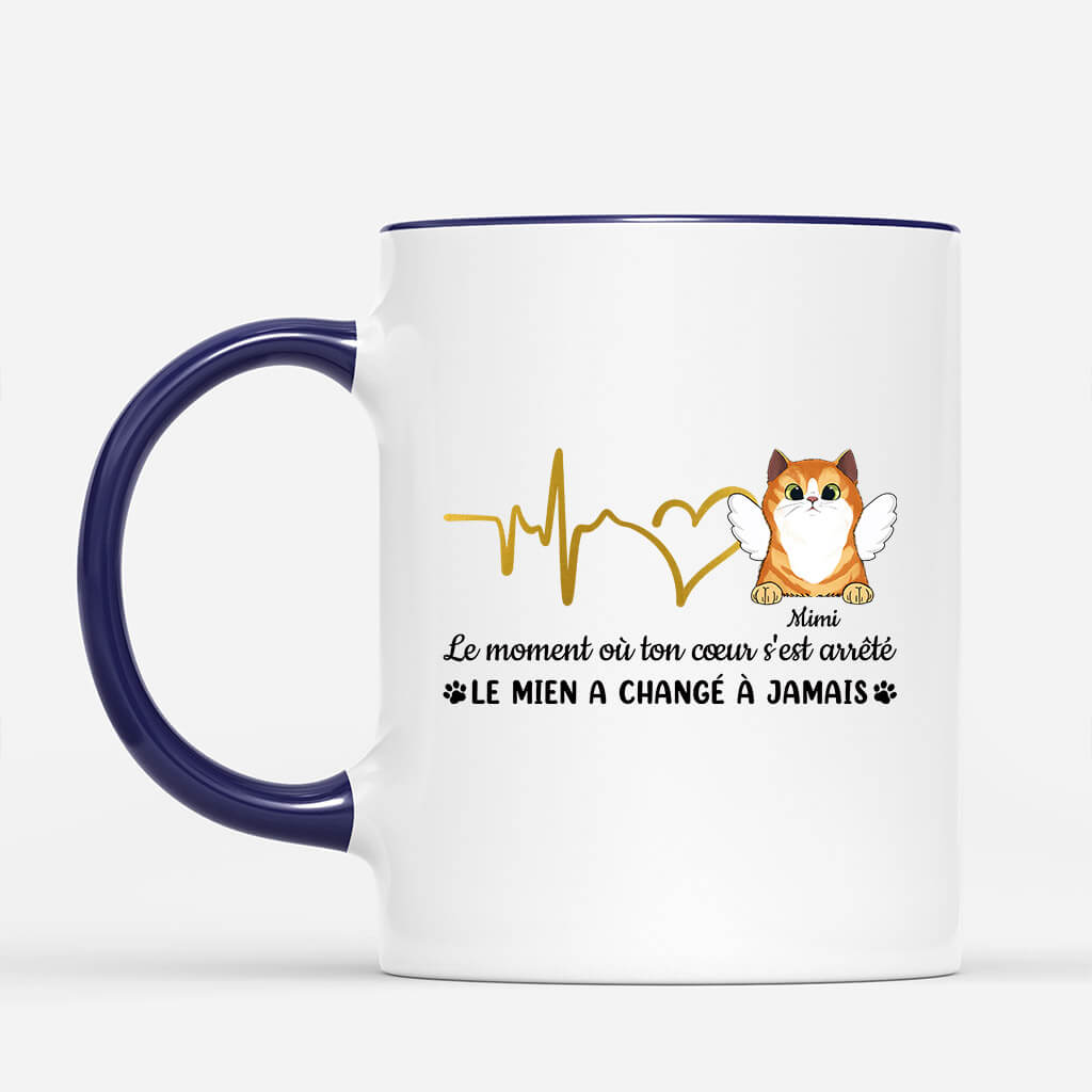 1033MFR2 Cadeau Personnalise Mug Coeur Arrete Amoureux des chats