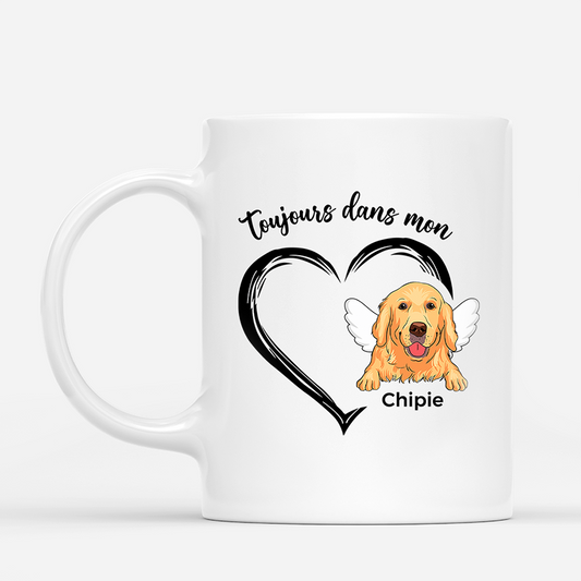 1034MFR1 Cadeau Personnalise Mug Dans Mon Coeur Amoureux des chiens_9c6388d0 69c5 471f b06c de18f2d17624