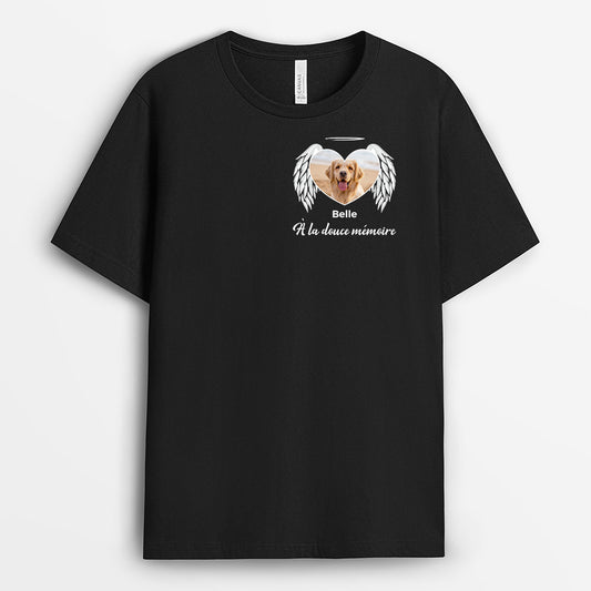 1035AFR1 Cadeau Personnalise T shirt Memoire Amoureux des chiens