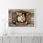 1036SFR3 Cadeau Personnalise Poster Bonjour Au Revoir Amour Amoureux des chats