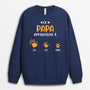 1043WFR1 Cadeau Personnalise Sweat shirt Incroyable Papa Papi