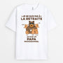 1044AFR2 t shirt je ne suis pas a la retraite blanc personnalise