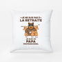 1044PFR2 Cadeau Personnalise Coussin Professionnelle Papa Papi