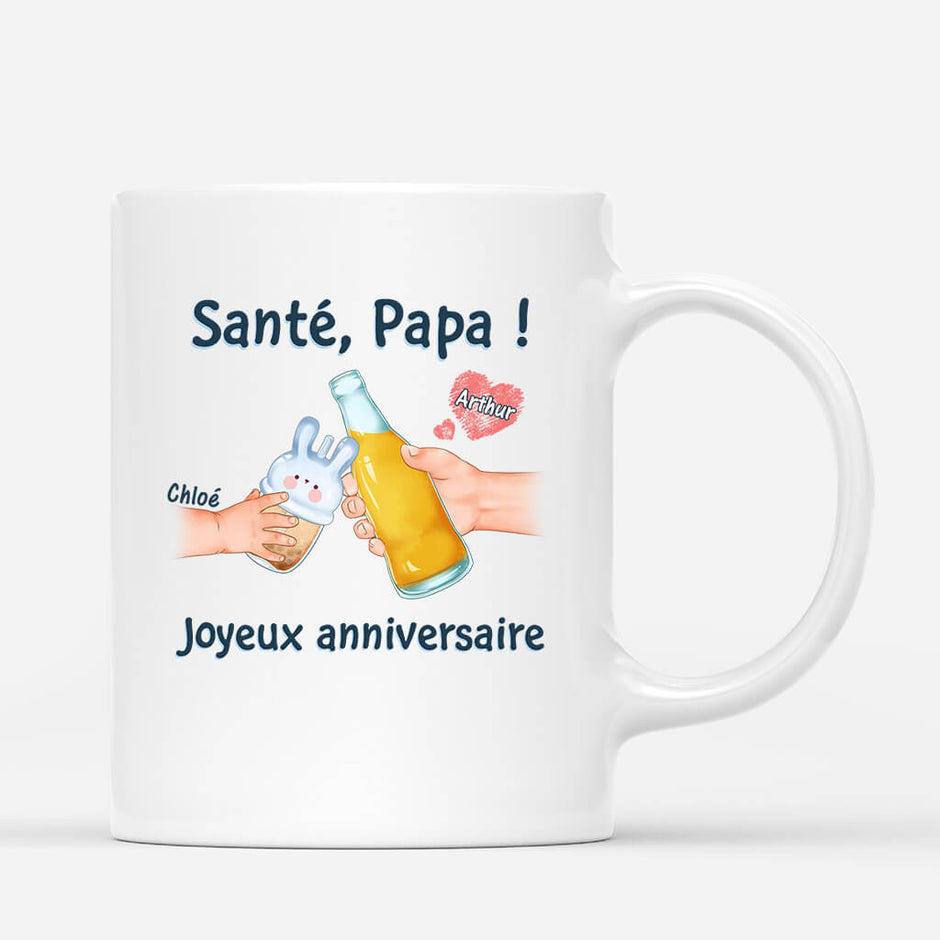Verre à Bière Chope Personnalisée Papa 79 Ans - Message Personnalisable - Cadeau Anniversaire Papa Original 79 Ans