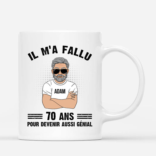 1048MFR1 Cadeau Personnalise Mug Aussi Genial Papa Papi