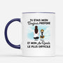 1052MFR2 Cadeau Personnalise Mug Bonjour Au Revoir Amoureux des chiens