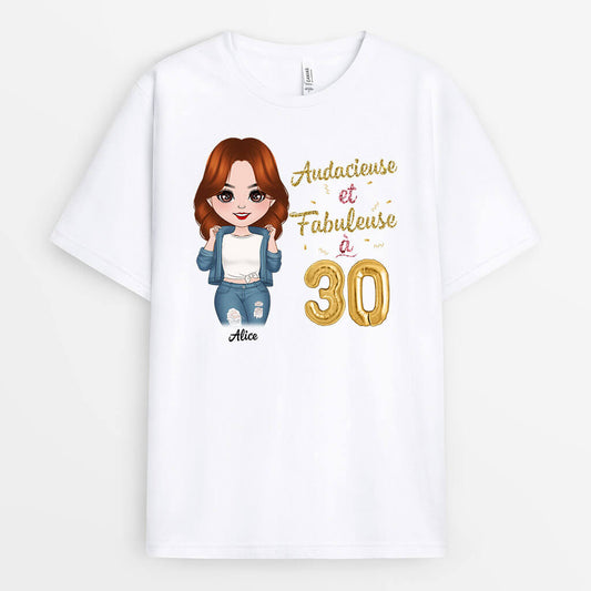 1053AFR1 Cadeau Personnalise T shirt Audacieuse Femme