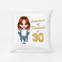 1053PFR1 Cadeau Personnalise Coussin Audacieuse Femme