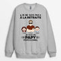 1057WFR2 Cadeau Personnalise Sweatshirt Professionnel Papa Papi