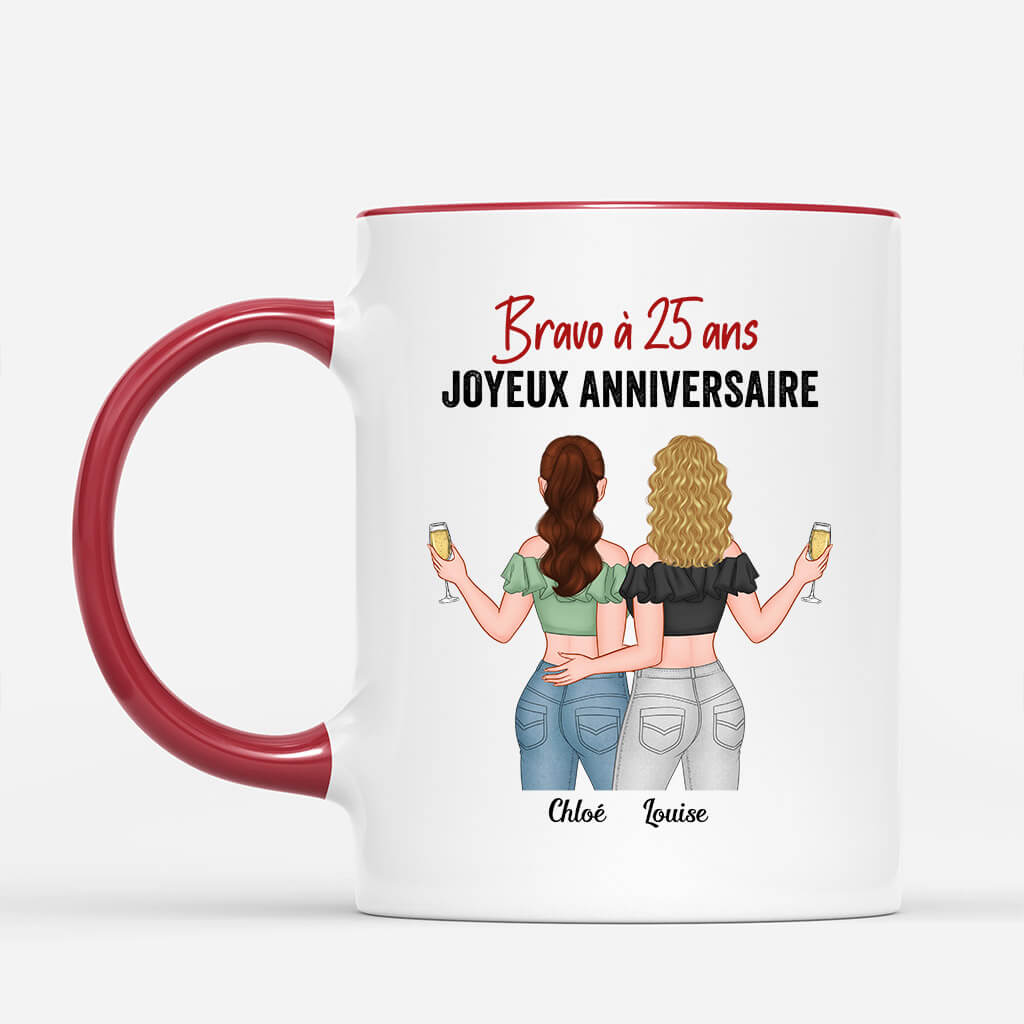 1070MFR2 Cadeau Personnalise Mug Bravo Anniversaire