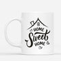 1077MFR3 Cadeau Personnalise Mug Home Sweet Home Famille