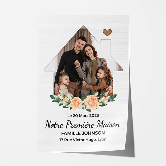 1080SFR1 Cadeau Personnalise Poster Premiere Famille