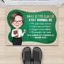 1084DFR2 Cadeau Personnalise Paillasson Normal Classe Professeur