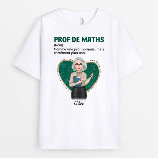 1086AFR2 Cadeau Personnalise T shirt Definition Professeur