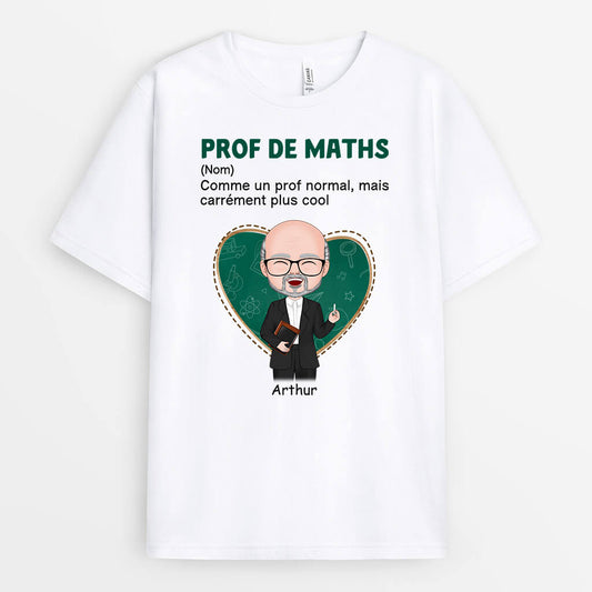 1093AFR2 Cadeau Personnalise T shirt Definition Professeur