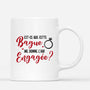 1112MFR3 Cadeau Personnalise Mug Bague Fiance Engage Mariage Couple