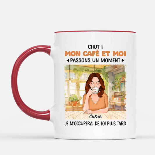 1118MFR2 Cadeau Personnalise Mug Chut Femme Cafe