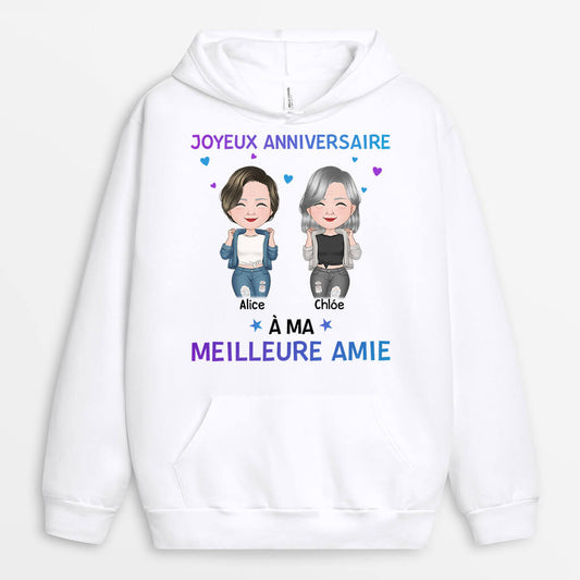 1126HFR1 Cadeau Personnalise Sweat a Capuche Joyeux Anniversaire Meilleure Amie Anniversaire_0fc74af4 1722 477a b1d5 d276d5539aef