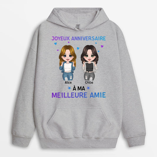 1126HFR2 Cadeau Personnalise Sweat a Capuche Joyeux Anniversaire Meilleure Amie Anniversaire_9841a977 0e57 4d8b 9a9b 3ce14087570e