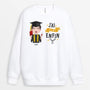 1137WFR2 Cadeau Personnalise Sweat shirt Fini Enfin Diplomes