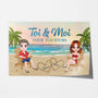 1143SFR1 Cadeau Personnalise Poster Toi Moi Toujours Ete Couple