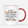 1154MFR3 Cadeau Personnalise Raison Frappe Gens Travail Collegues