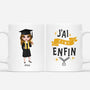 1155MFR1 Cadeau Personnalise Mug Fini Enfin Diplomes