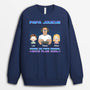 1160WFR1 Cadeau Personnalise Sweatshirt Papa Joueur Pere